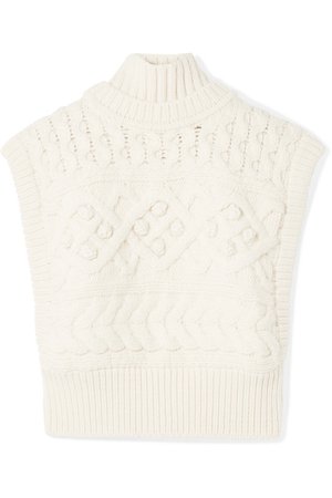 Isabel Marant | Minea oversized cable-knit merino wool turtleneck sweater | NET-A-PORTER.COM