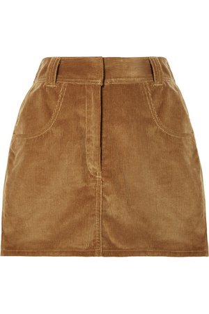 RE/DONE | 90s Ultra High Rise Western Pocket cotton-corduroy mini skirt | NET-A-PORTER.COM