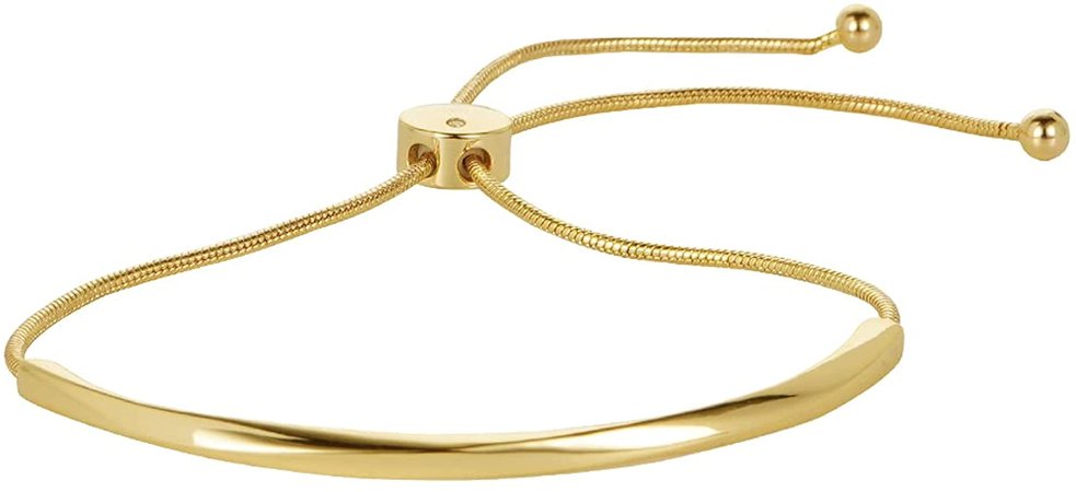 Amazon.com: Gold Adjustable Slider Bracelets for Women, Bar Friendship Bangle Bracelet for Women Girls : Clothing, Shoes & Jewelry
