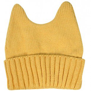 Yellow Beanie Hat with Ears
