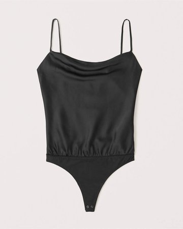 Women's Satin Cowlneck Bodysuit | Women's New Arrivals | Abercrombie.com