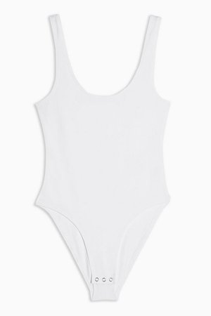 White Sleeveless Bodysuit | Topshop