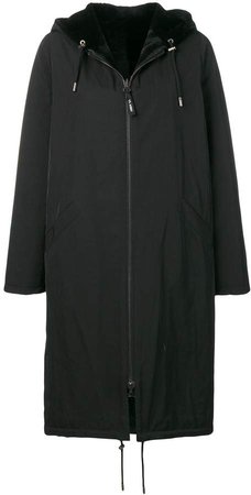 Army oversized hooded coat