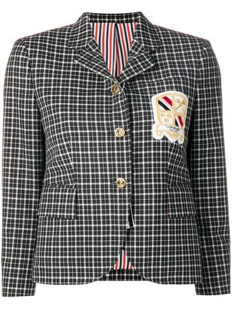 Thom Browne Windowpane School Uniform Sport Coat