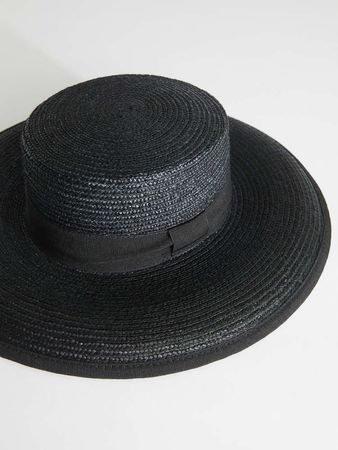 Cappello in paglia, nero - "ONIRICA" Max Mara