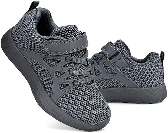 Amazon.com | Biacolum Boys Sneakers Lightweight M US Big Kids Tennis Shoes Dark Grey Size 8.5 M US Toddler | Sneakers