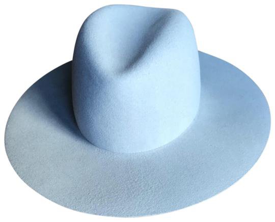 Janessa Leone Light Gray Majori Wide Brim Hat