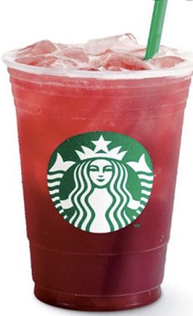 red strawberry and cherry Starbucks drink