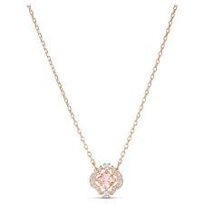 pink and gold necklace