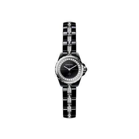 J12∙XS Ceramic Black & diamonds Watch