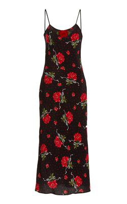 Rose Silk Slip Dress – Rodarte