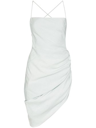 Blue Jacquemus La Robe Saudade Asymmetric Hem Dress For Women | Farfetch.com
