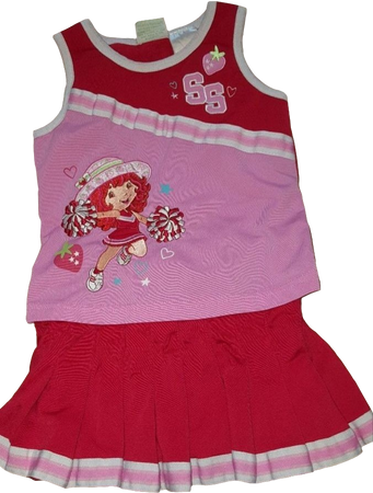 strawberry shortcake cheer outfit