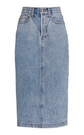 Denim Midi Skirt By Wardrobe Nyc | Moda Operandi