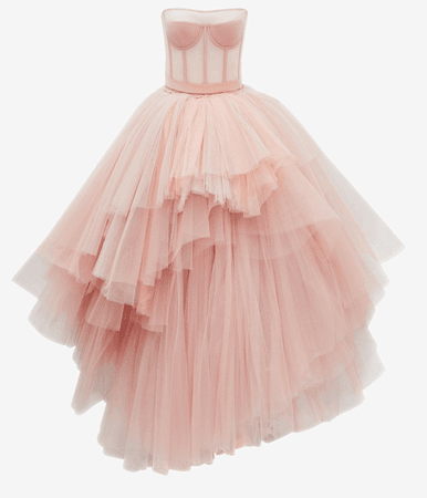Alexander McQueen pink tulle dress