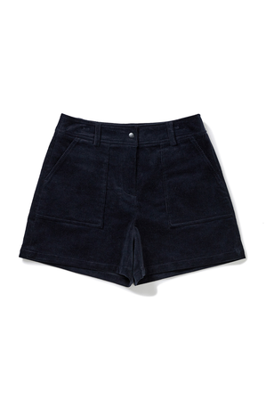 [22FW clove] Corduroy Shorts (Dark Navy)