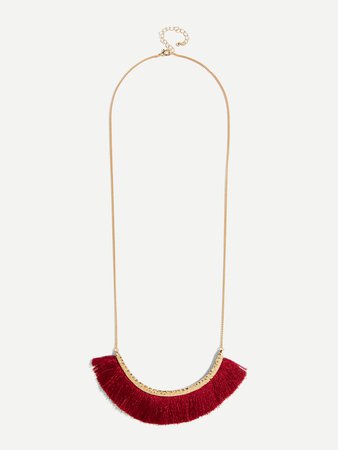 Tassel Pendant Chain Necklace