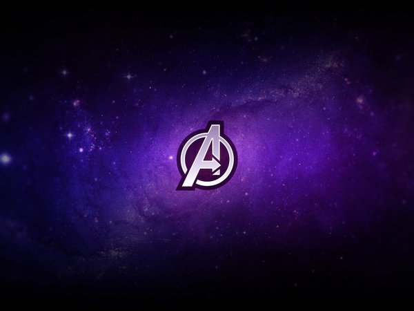 avengers logo purple
