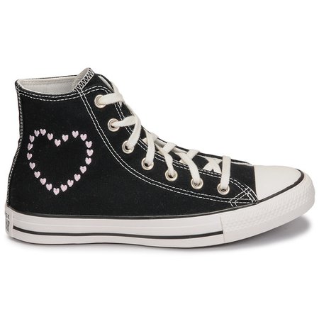 Converse CHUCK TAYLOR ALL STAR CRAFTED WITH LOVE HI Noir - Livraison Gratuite | Spartoo ! - Chaussures Basket montante Femme 78,99 €