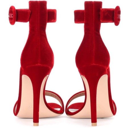 red velvet gianvito rossi shoes