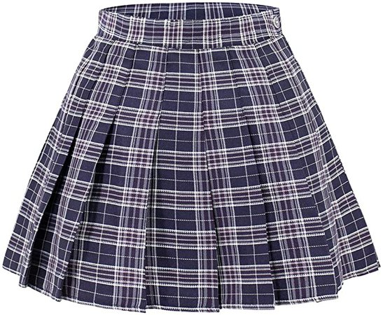 DAZCOS US Size 0-22 Plaid Skirt High Waist Japan School Skirts with Shorts for Women at Amazon Women’s Clothing store