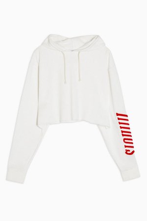 Illinois Hoodie in White | Topshop