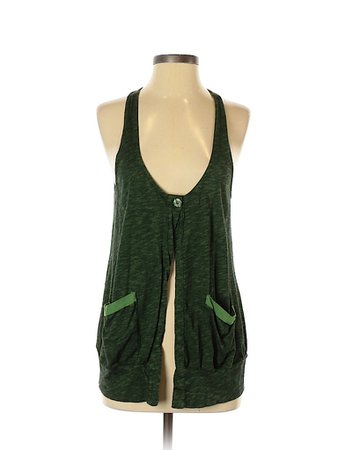 Ella Moss Solid Green Cardigan Size S - 81% off | thredUP