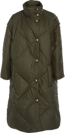 Oversized Quilted Cotton-Shell Puffer Jacket
