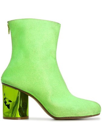 Shop Maison Margiela crushed heel ankle boots with Express Delivery - FARFETCH