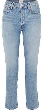 AGOLDE - Remy High-rise Straight-leg Jeans - Light denim