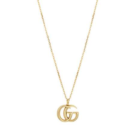 Gucci 18ct Yellow Gold GG Marmont Necklace from Berry's Jewellers