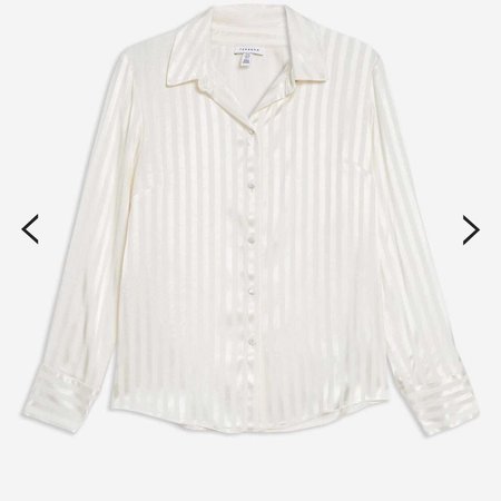 topshop striped white shirt