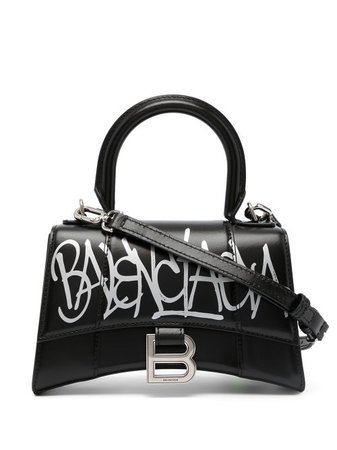 Shop black Balenciaga XS Hourglass tote bag with Express Delivery - Farfetch