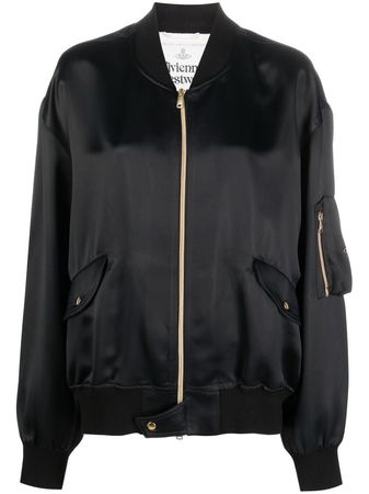 Vivienne Westwood Orb-embroidered Bomber Jacket - Farfetch