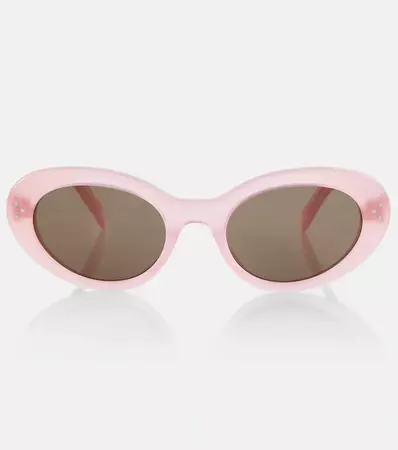 Bold 3 Dots Oval Sunglasses in Pink - Celine Eyewear | Mytheresa