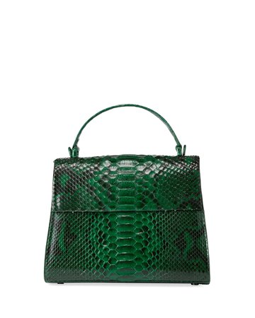 Nancy Gonzalez Large Python Top-Handle Bag with Strap | Neiman Marcus
