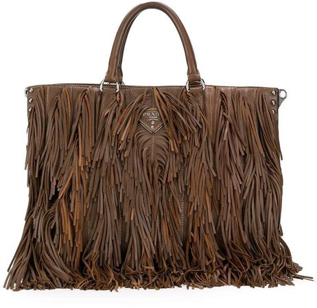 Pre-Owned 2000's fringed tote bag