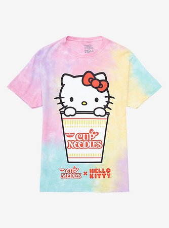 Nissin Cup Noodles X Hello Kitty Tie-Dye Girls T-Shirt