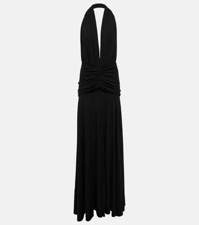 Halterneck Gown in Black - Alaia | Mytheresa