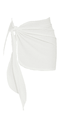 white sarong wrap skirt png