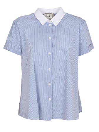 SEMICOUTURE Blue Striped Shirt