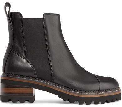 Leather Chelsea Boots - Black