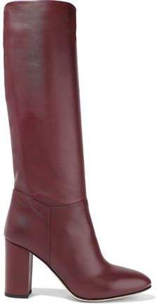 Ruby Leather Knee Boots