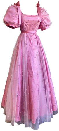 Pink Puff Sleeve Gown