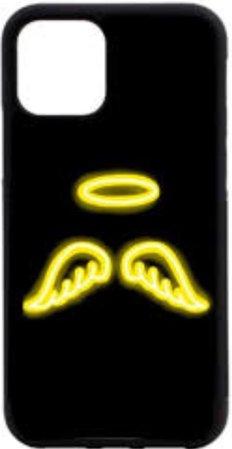 Black and Yellow angel phone case