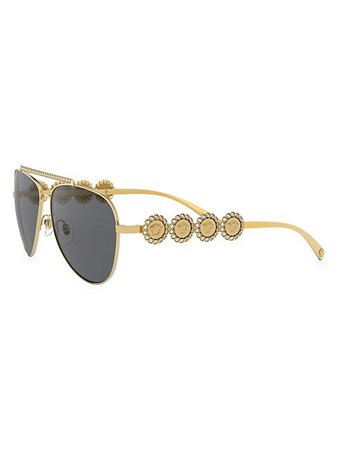 Versace 59MM Aviator Sunglasses | SaksFifthAvenue