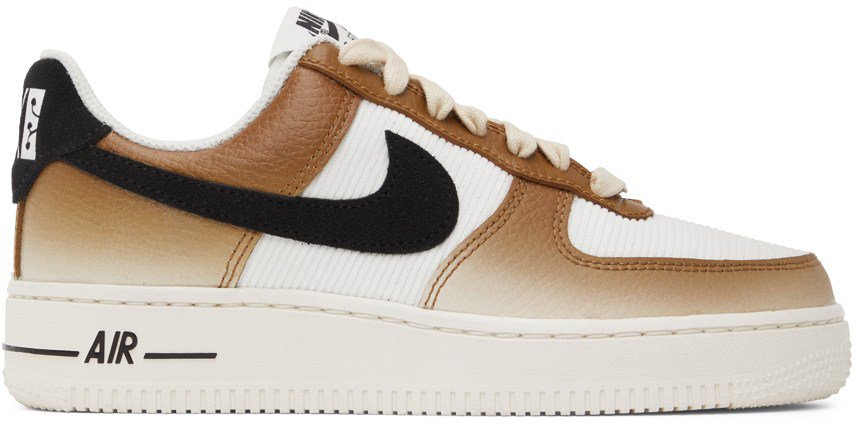 Nike: Brown Air Forc 1 '07 Low-Top Sneakers | SSENSE