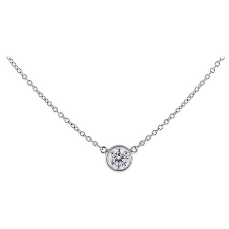 tiffany and co diamond pendant necklace