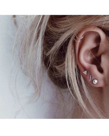 gold cartilage earrings - Google Search