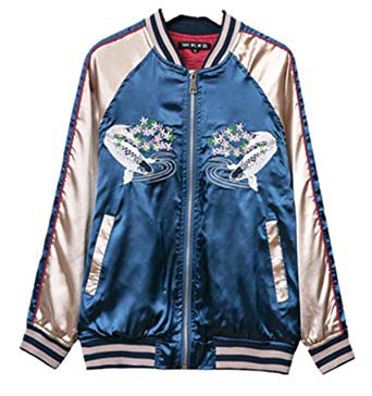 satin blue bomber jacket - Pesquisa Google